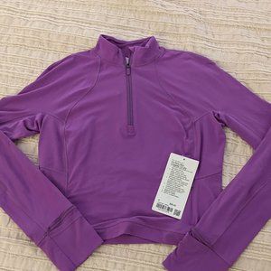 Lululemon It's Rulu Run Cropped 1/2 Zip